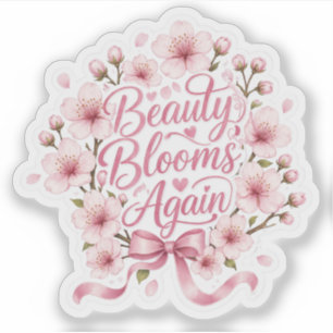 Cherry Blossom : Beauty Blooms Again Sticker