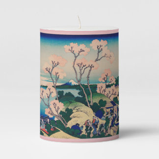 cherry blossom beeswax candle