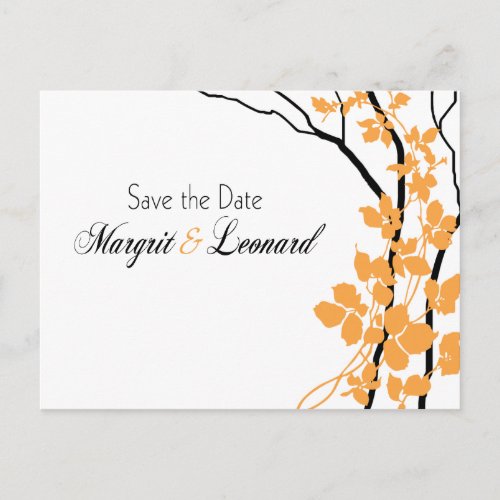 Cherry Blossom Bella Save the Date Announcement Postcard