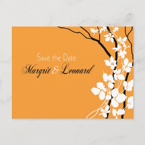 Cherry Blossom Bella Save the Date Announcement Postcard