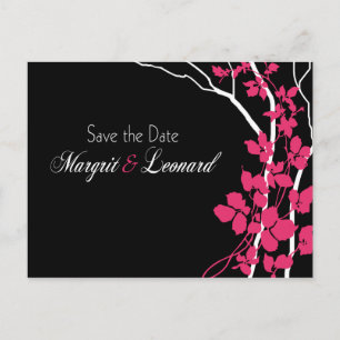 Cherry Blossom Bella Save the Date Announcement Postcard