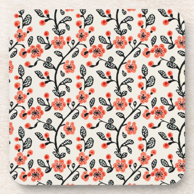 Cherry Blossom  Beverage Coaster (Front)