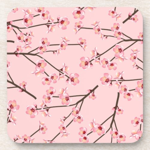 Cherry Blossom Beverage Coaster