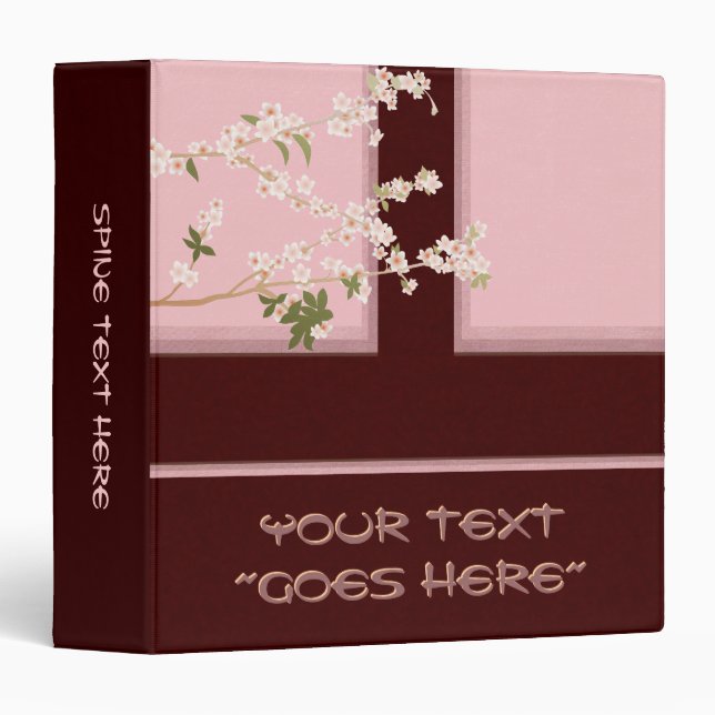 Cherry Blossom Binder (Front/Spine)