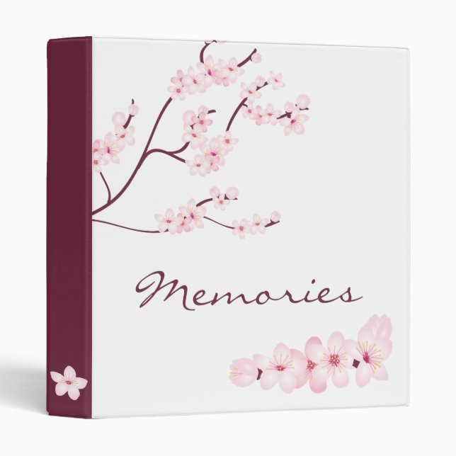 Cherry Blossom Binder (Front/Spine)