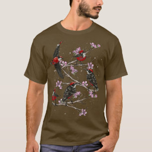 Cherry Blossom Bird Watching Sakura Bird Watcher B T-Shirt