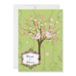 Cherry Blossom Birds  5x7 Wedding Invitation