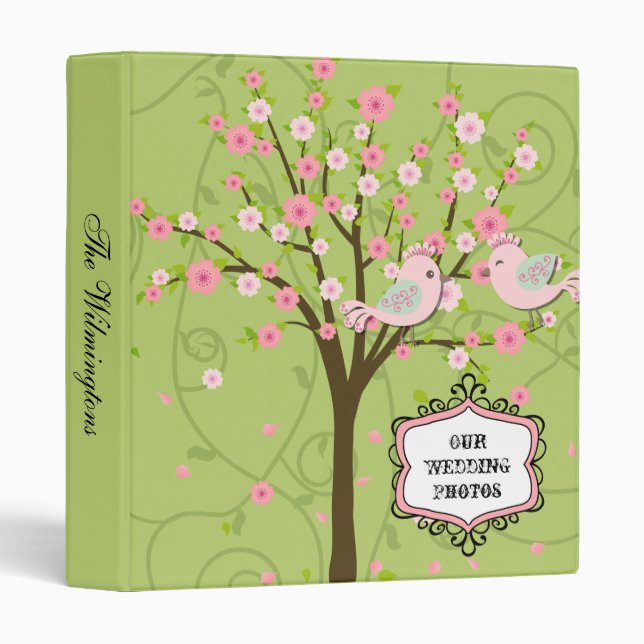 Cherry Blossom Birds Photo Binder (Front/Spine)