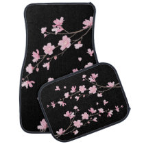 Cherry Blossom – Black Car Floor Mat Cherry Blossom – Black Car Floor Mat