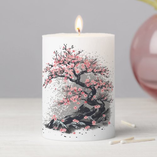 Cherry Blossom Bliss _  Pillar Candle