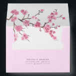 Cherry Blossom Bloom | Floral Branch Style Envelope<br><div class="desc">A bright and vibrant cherry blossom envelope featuring a blossoming branch inside the envelope's inner liner.</div>