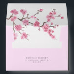 Cherry Blossom Bloom | Floral Branch Style Envelope<br><div class="desc">A bright and vibrant cherry blossom envelope featuring a blossoming branch inside the envelope's inner liner.</div>