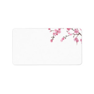 Cherry Blossom Bloom Label
