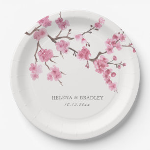 Cherry Blossom Bloom Paper Plates