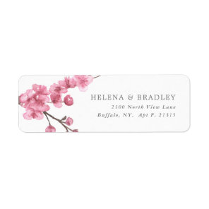 Cherry Blossom Bloom | Wedding Return Address Label