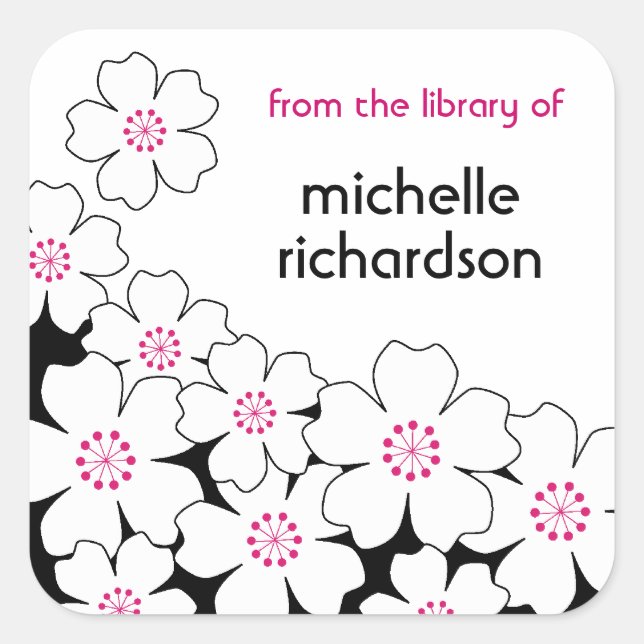 Cherry Blossom bookplates (Front)