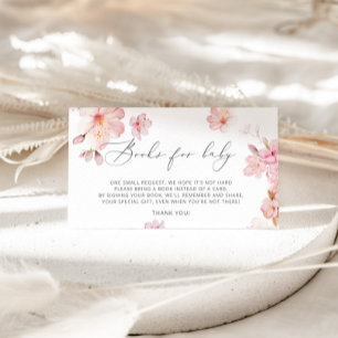Cherry blossom books for baby ticket enclosure card