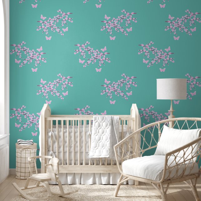 Cherry Blossom - Branch Butterfly 7 Wallpaper (Kids)