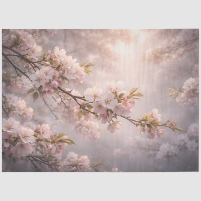 Cherry Blossom Branch Decoupage Paper (Front)