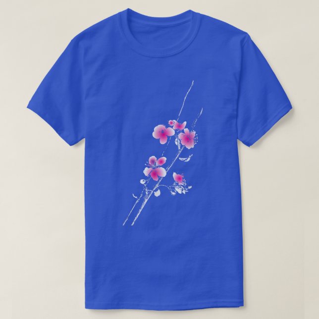 Cherry Blossom Branch Sakura Flowers Festival in S T-Shirt (Design Front)