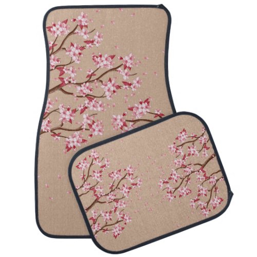 Cherry Blossom Branches Custom Car Floor Mats