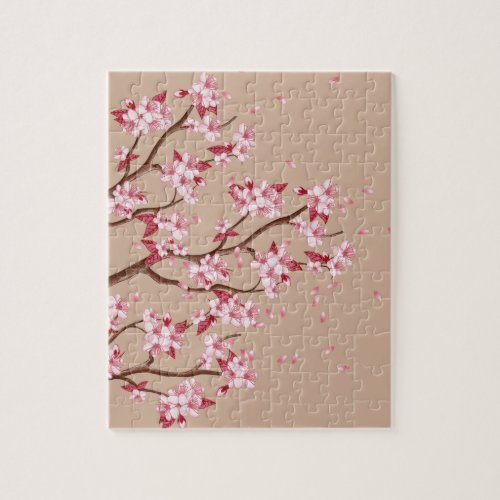 Cherry Blossom Branches Jigsaw Puzzle