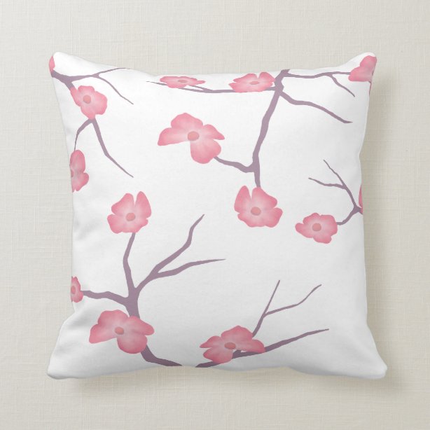 Cherry Blossom Decorative & Throw Pillows | Zazzle