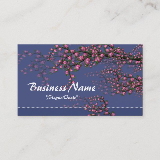 Cherry Blossom Branches/Tree Business Cards (Front)