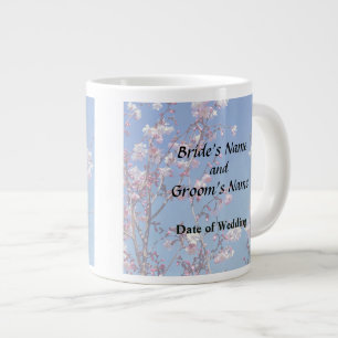 Cherry Blossom Branches Wedding Products Giant Coffee Mug