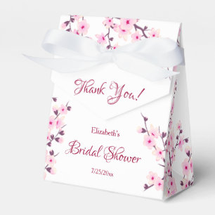 Cherry Blossom Bridal Shower Favor Boxes