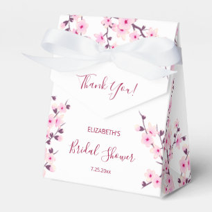 Cherry Blossom Bridal Shower Favor Boxes