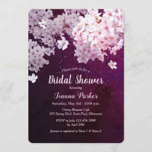 Cherry Blossom Bridal Shower Invitation