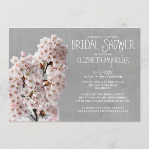 Cherry Blossom Bridal Shower Invitations