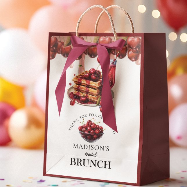 Cherry Blossom Bridal Shower Personalized Medium Gift Bag (Creator Uploaded)