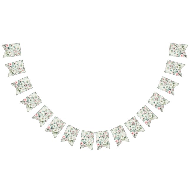 Cherry Blossom Bunting Flags (All)