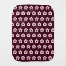 Cherry Blossom Burp Cloths