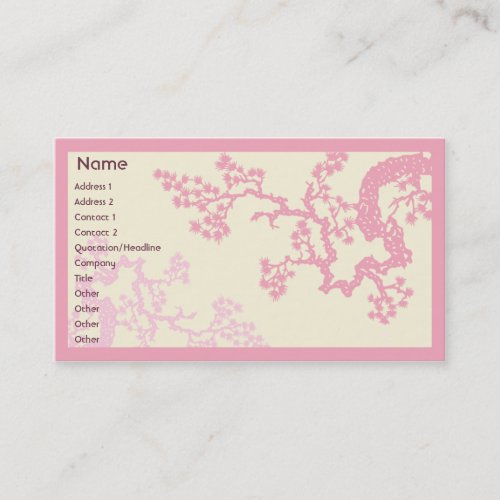Cherry Blossom - Business Business Card Templates