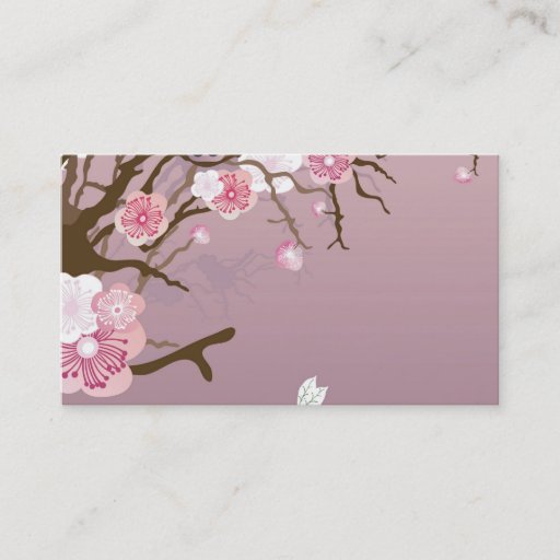 Customizable Cherry blossom Business Card