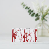 cherry blossom business card (Standing Front)