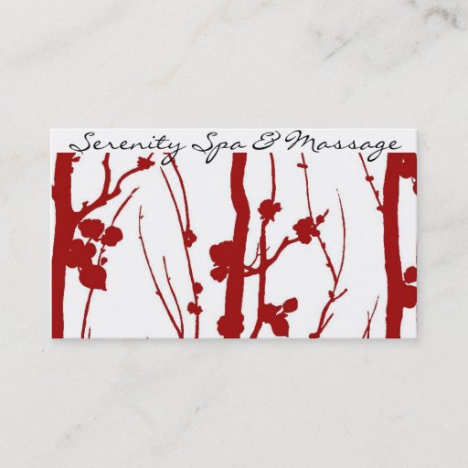 Customizable cherry blossom business cards