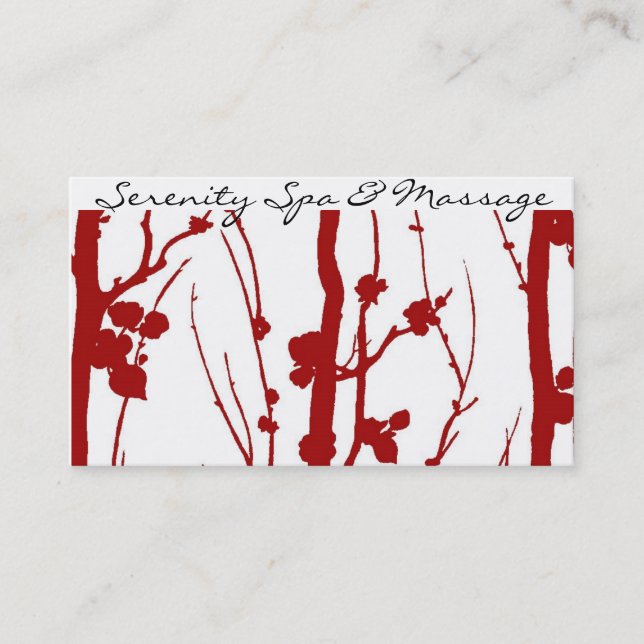 cherry blossom business card (Front)