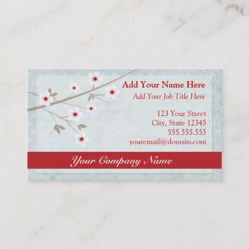 Cherry Blossom Business Card
