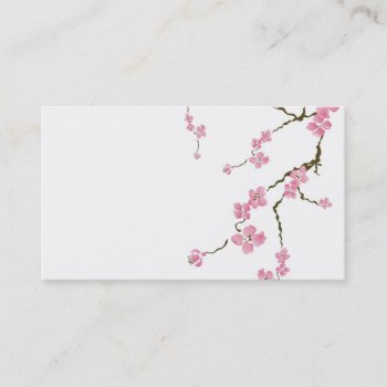 Cherry Blossom Business Card by coconutpie at Zazzle