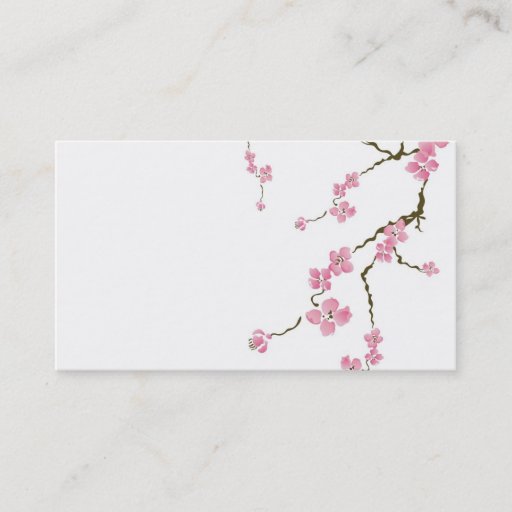 Customizable Cherry blossom Business Card