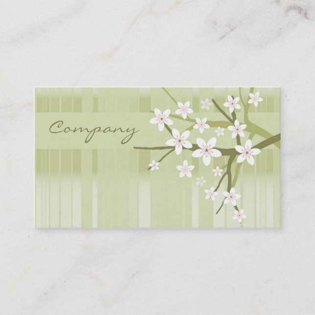 Cherry Blossom Business Card (Front)