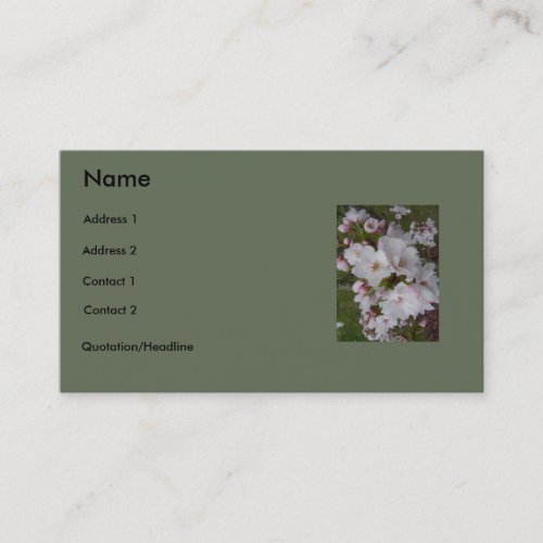 Cherry Blossom Business Card