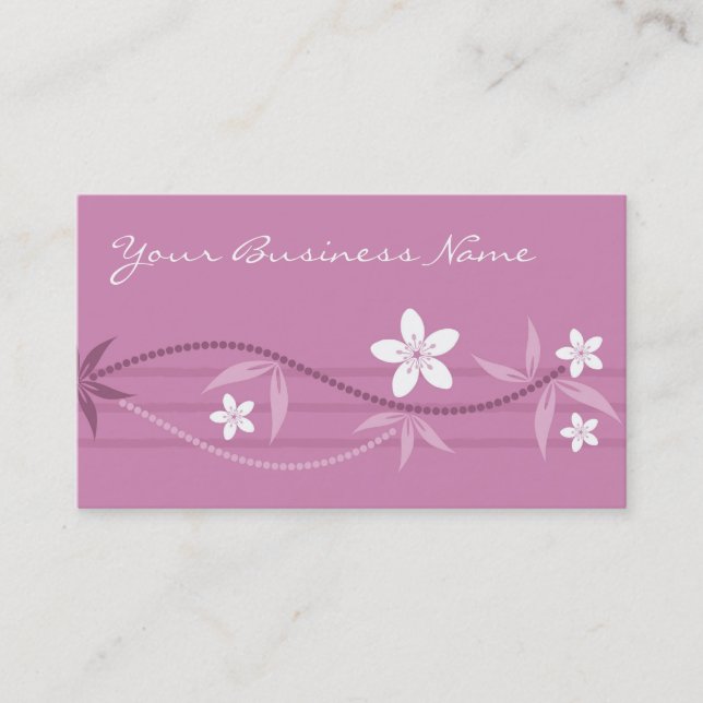 Cherry Blossom Business Card (Front)
