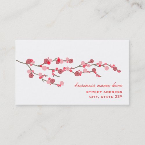 Cherry Blossom Business Cards