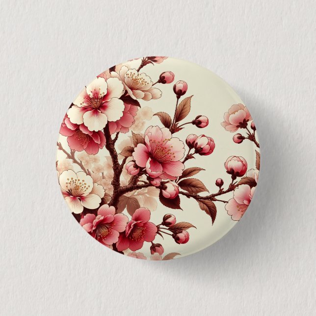Cherry Blossom Button (Front)