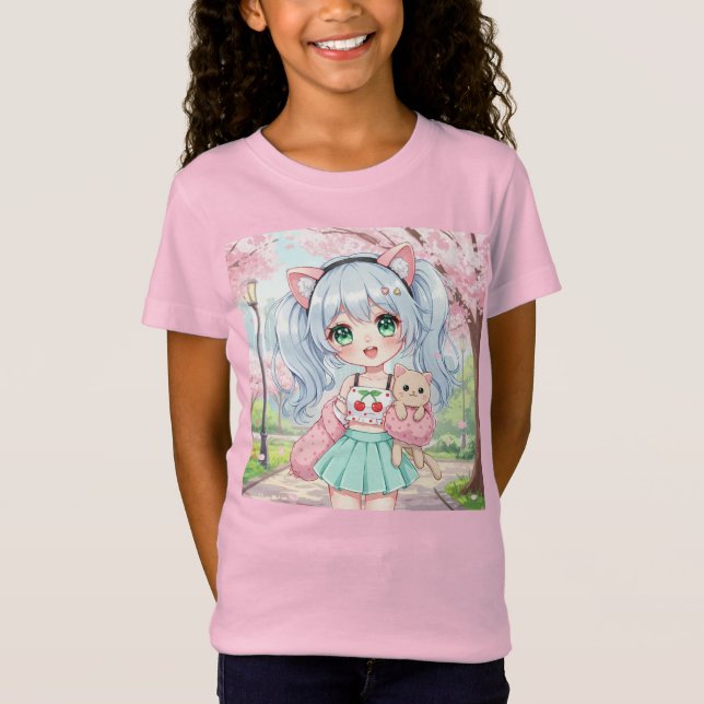  Cherry Blossom, by Natasha Us   T-Shirt (Front)